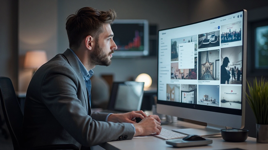 Vizuálna štruktúra portfólia s rôznymi projektami usporiadanými v logickej hierarchii