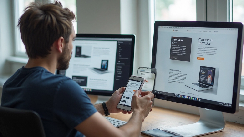 Profesionálny web dizajn na rôznych zariadeniach, mobilný telefón, tablet a počítač